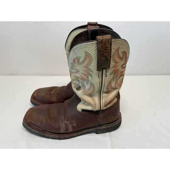 Justin Men's Driller Western Steel Toe Work Boots, Size 8.5 - Picture 5 of 8